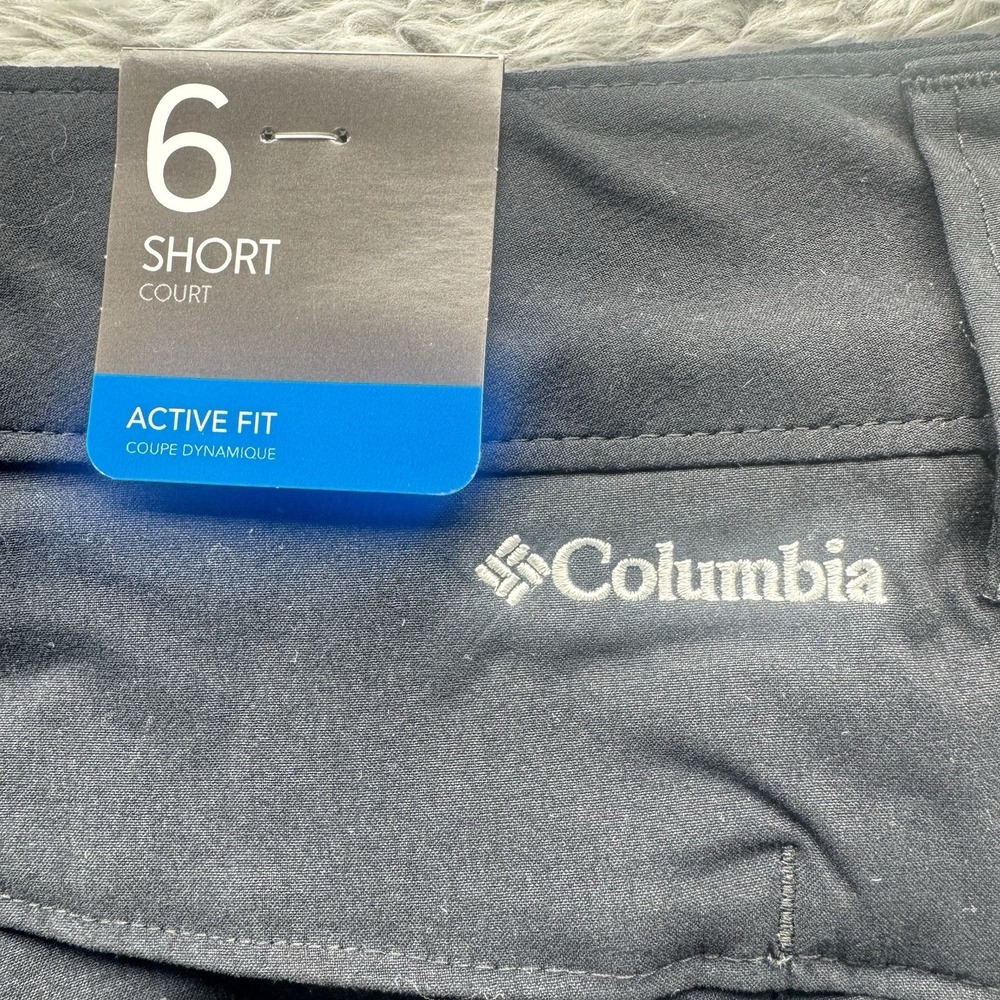 Columbia Shorts Womens 6 Black Saturday Trail Long Performance Hiking 10" - Picture 7 of 8